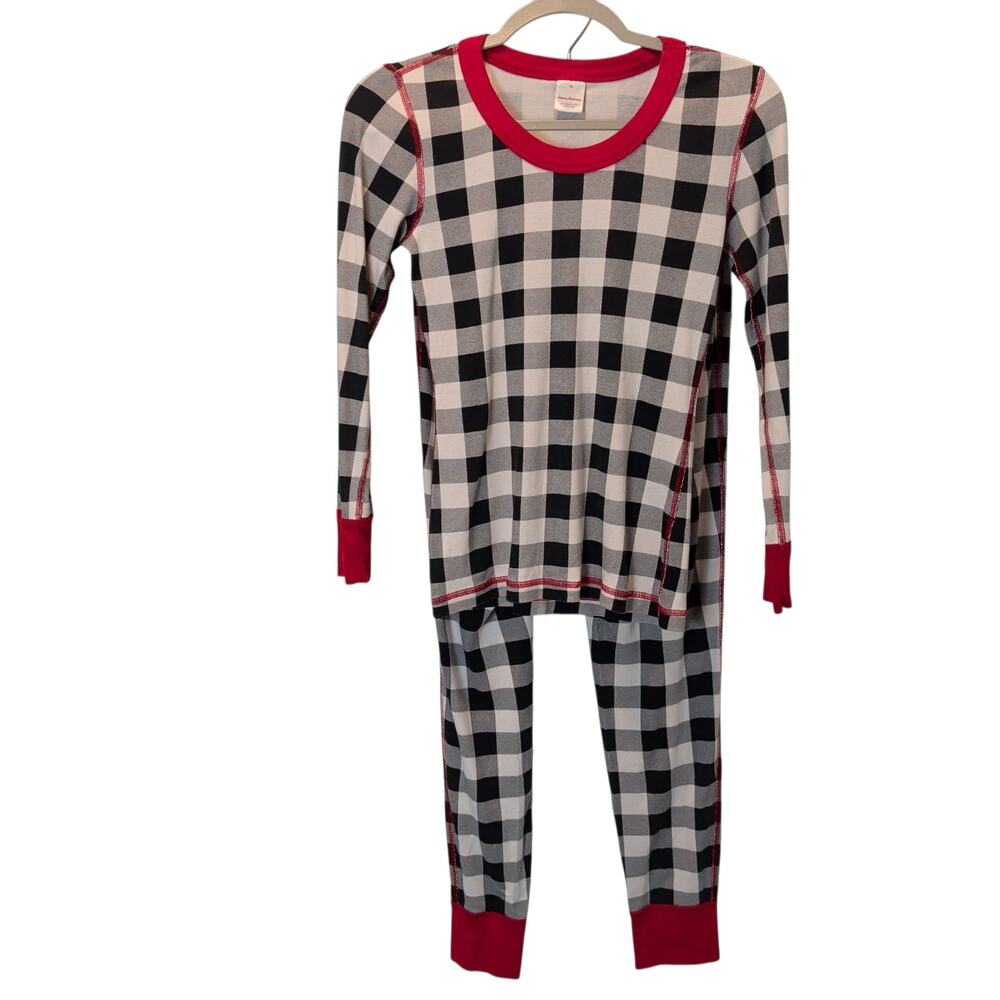Hanna Andersson Sz XS/S Buffalo Plaid Holiday Pajama Set Family Matching Cotton